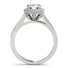 Load image into Gallery viewer, White Gold 14k Classic Channel Slim Shank Diamond Engagement Ring