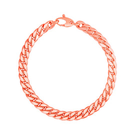 Rose Gold 14k Cuban Women's Link Bracelet