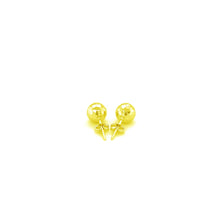 Load image into Gallery viewer, Yellow Gold 14k Ball with Classic Faceted Texture Earrings