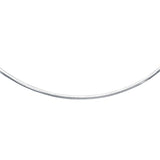 White Gold 14k 4 mm Chain in a Classic Omega Design