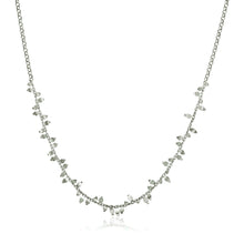 Load image into Gallery viewer, Sterling Silver 18 inch Leaf Motif Women&#39;s Chain Necklace