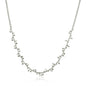 Sterling Silver 18 inch Leaf Motif Women's Chain Necklace