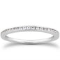 White Gold 14k Slim Profile Channel Set Diamond Wedding Ring