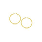 Yellow Gold 10k 15 mm Polished Hoop Earrings with Snap Lock Backing