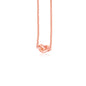 Rose Gold 14k Chain Women's Necklace with Polished Knot