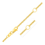 Yellow Gold 14k 1.9mm Double Extendable Cable Chain