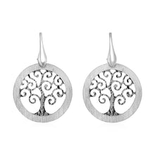 Load image into Gallery viewer, Tree of Life Cutout Fancy Earrings in Sterling Silver