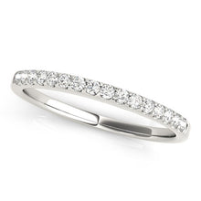 Load image into Gallery viewer, 14k White Gold Diamond Scalloped Set Wedding Band (1/6 cttw)