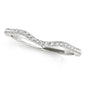White Gold 14k Curvy Style Diamond Wedding Ring