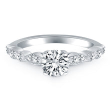 Load image into Gallery viewer, White Gold 14k Fancy Shaped Diamond Engagement Ring