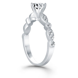 White Gold 14k Fancy Shaped Diamond Engagement Ring