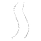 Sterling Silver Mirror Link Dangle Earrings