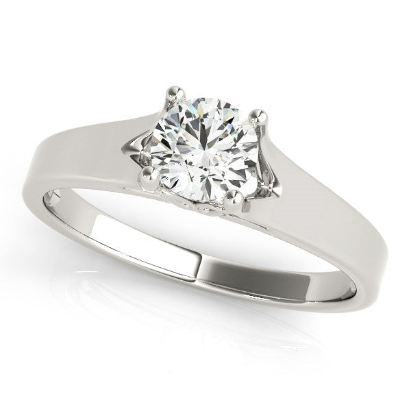 White Gold 14k Prong Set Style Solitaire Diamond Engagement Ring