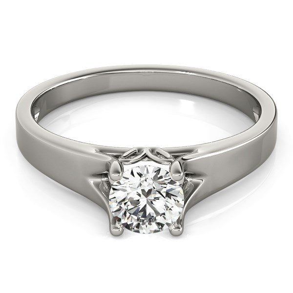 White Gold 14k Prong Set Style Solitaire Diamond Engagement Ring