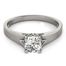 Load image into Gallery viewer, White Gold 14k Prong Set Style Solitaire Diamond Engagement Ring