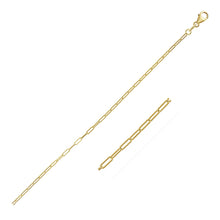 Load image into Gallery viewer, Yellow Gold 14K 1.5mm Fine Paperclip Chain with Lobster Clasp