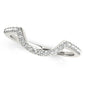 White Gold 14k Curved Design Diamond Wedding Ring