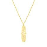 Yellow Gold 14k Art Deco Women's Pearl Necklace