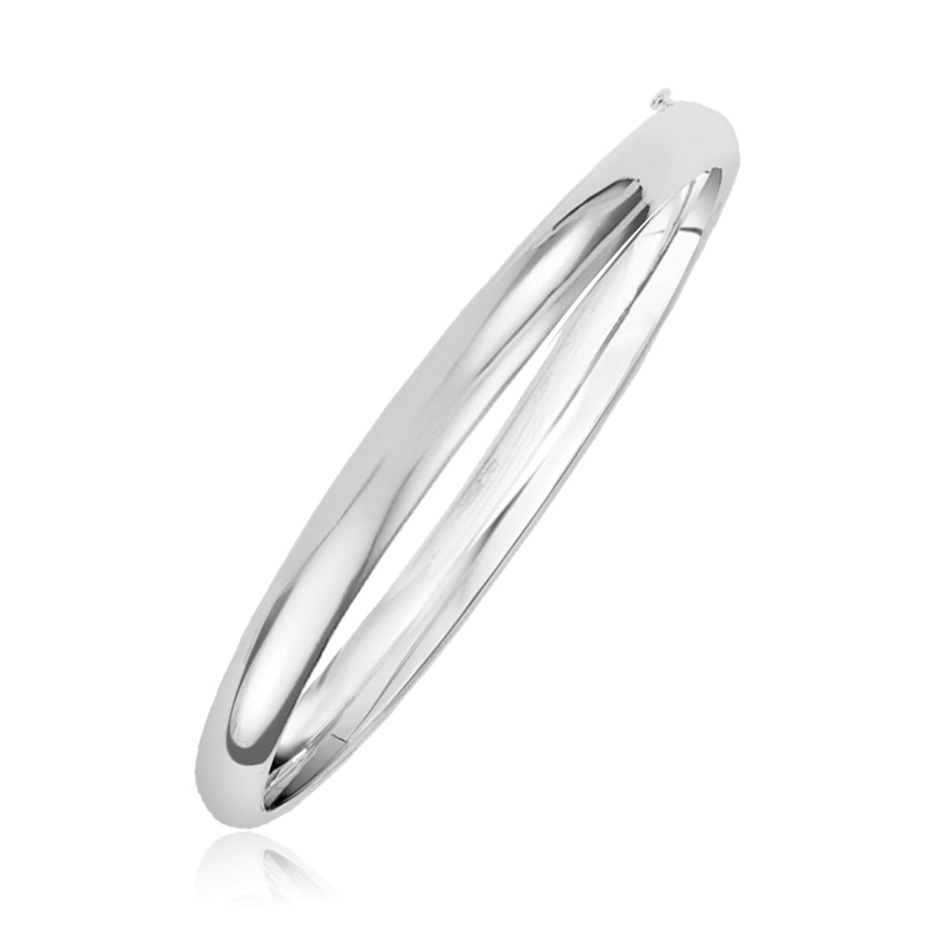 White Gold 14k 5.0mm Classic Bangle
