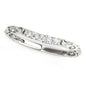 White Gold 14k Antique Style Curved Diamond Wedding Ring