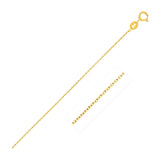 Yellow Gold 14k 1.0mm Oval Cable Link Chain