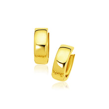 Load image into Gallery viewer, 14k Yellow Gold Snuggable Hoop Earrings