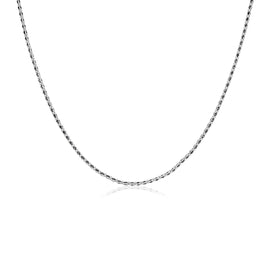 Sterling Silver 18 inch Black Women's Cubic Zirconias Necklace