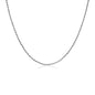 Sterling Silver 18 inch Black Women's Cubic Zirconias Necklace