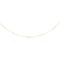 Two-Tone Gold 14k Long Open Oval Station Women's Chain Necklace