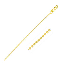 Load image into Gallery viewer, Yellow Gold 14k 1.5mm Bead Chain