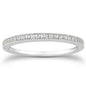 White Gold 14k Diamond Micro Pave Milgrain Diamond Wedding Ring