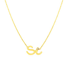 Load image into Gallery viewer, Yellow Gold 14k Si Women&#39;s Necklace with Diamond