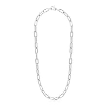 Load image into Gallery viewer, Sterling Silver Wide Paperclip Women&#39;s Chain Necklace