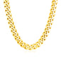 14k Yellow Gold Polished Miami Cuban Chain Necklace