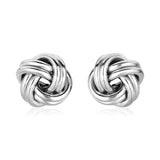 Sterling Silver Polished Love Knot Earrings