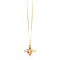 Yellow Gold 14k Women's Fancy Necklace with Bee Pendant