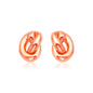 Rose Gold 14k Polished Knot Fancy Earrings