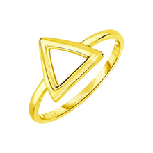 Load image into Gallery viewer, Yellow Gold 14k Fancy Ring with Triangle
