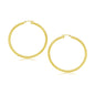 Yellow Gold 10k 30 mm Polished Hoop Earrings with Snap Lock Backing