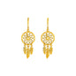 Yellow Gold 14K Dream Catcher Fancy Earrings