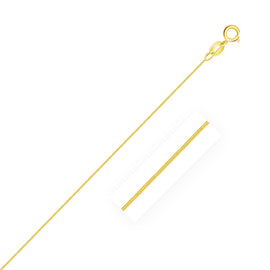 Yellow Gold 14k 0.9mm Foxtail Chain