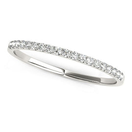 White Gold 14k Pave Setting Diamond Wedding Ring
