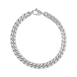 White Gold 14k Cuban Women's Link Bracelet