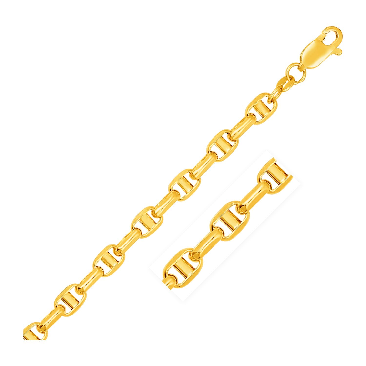 Yellow Gold 5.0mm 14k Anchor Chain