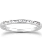 White Gold 14k Channel Set Diamond Wedding Ring Band Set 1/3 Around