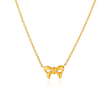 Load image into Gallery viewer, 14k Yellow Gold Pendant with Bow