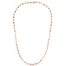 Load image into Gallery viewer, Rose Gold 14k Women&#39;s Link Necklace with Polished Circles in Lobster Claw