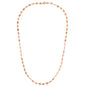 Rose Gold 14k Women's Link Necklace with Polished Circles in Lobster Claw