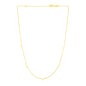 Yellow Gold 14k Women's Link Necklace with Triangles