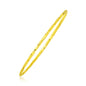 14k Yellow Gold Thin Twisted Shiny Bangle